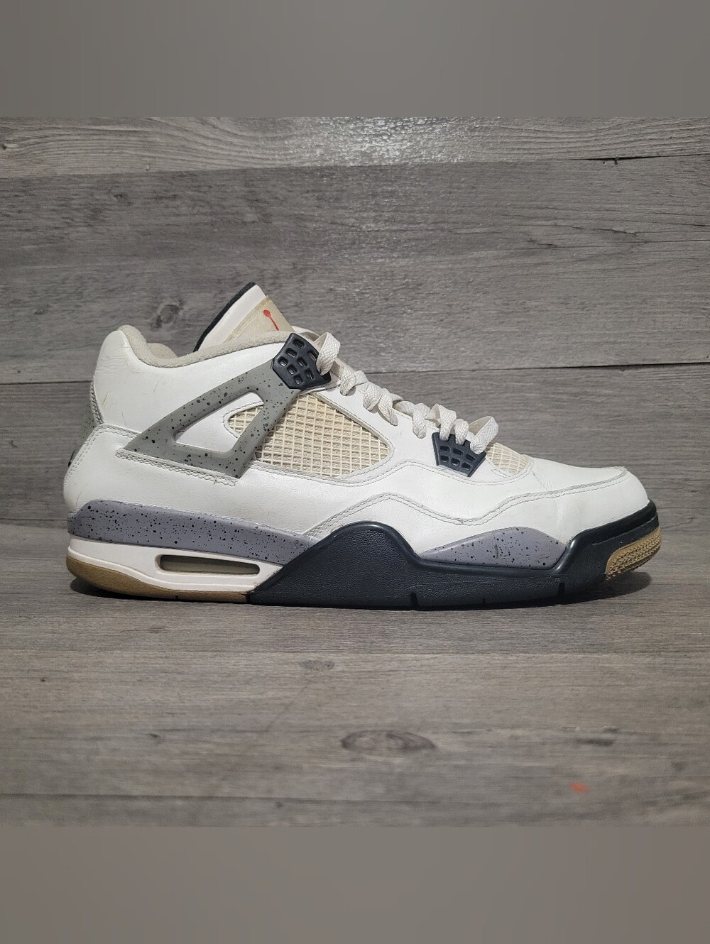 BEATERS Air Jordan 4 Retro Mens Size 11 Cement 2012 White 308497-103